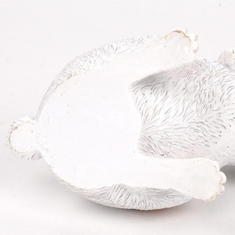 Resin Bunnies Figurine Easter Rabbit Statue Indoor Easter Decoration Modern Art Spring Home Decors,Bunnies Sculpture