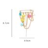 New Multi-Functional Chain Tassel Brooches Adjustable Detachable Beaded Chain Pin Handmade Fixator Trouser Leg Women