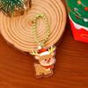 6Pcs Cartoon Christmas Keychain Cute Diy Bag Decor Christmas Tree Keychain Pendant Festival Gift Car Interior Decor Accessories