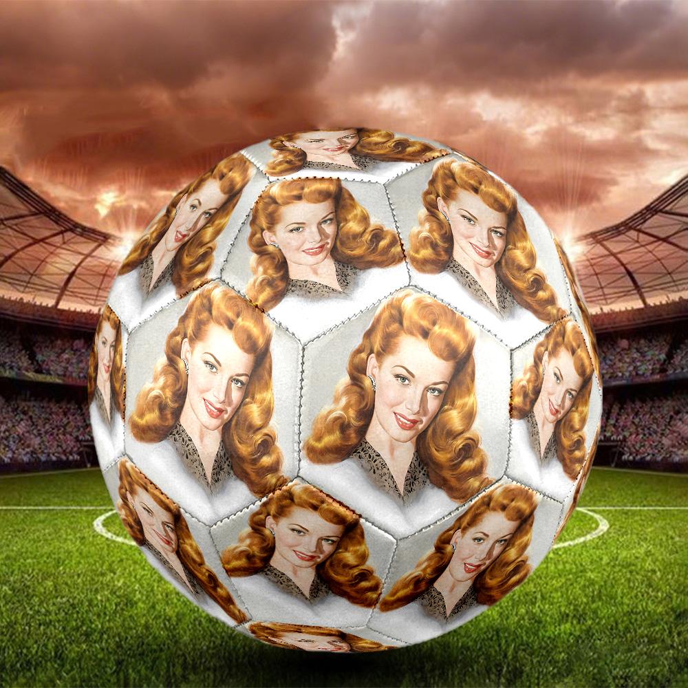 Marilyn Monroe Soccer Ball Size 5 Football Machine Sewn Indoor Outdoor Training and Matches Sports Enthusiast Gifts