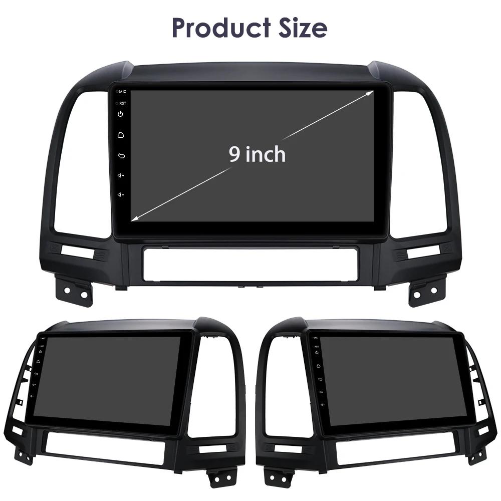 Hizpo 2din Android Autoradio for Hyundai Santa Fe 2 2006 - 2012 Car Radio Multimedia Video Player GPS Navi Head Unit  intelligent Carplay Auto 4G RDS