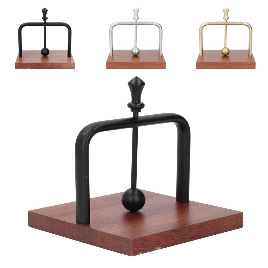 Table Napkin Holder with Lifting Ball Solid Wood Base Metal Rack Napkin Dispenser for Home Restauran