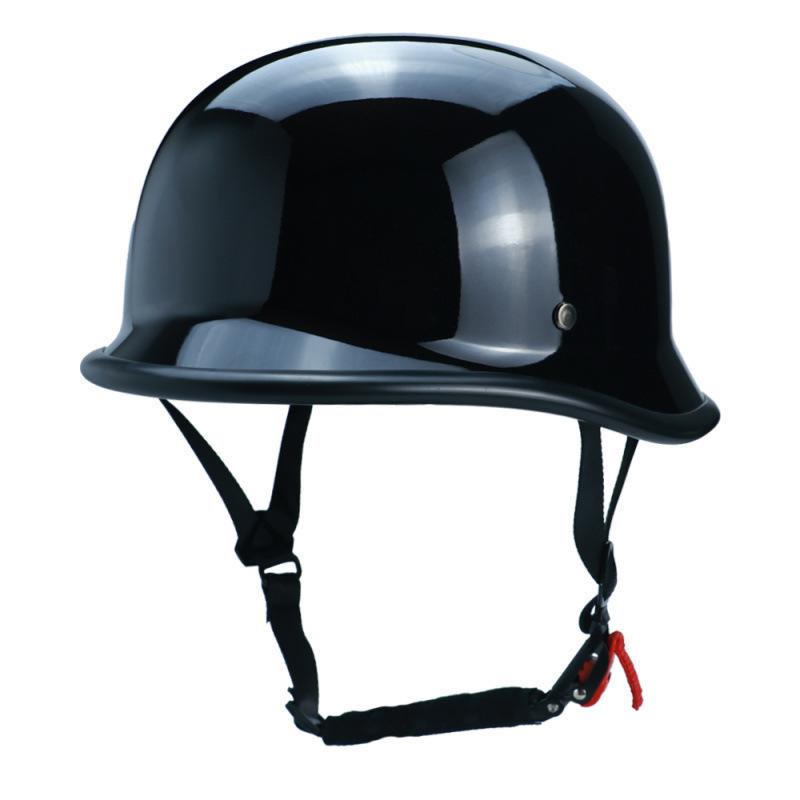 Retro Locomotive Skull Cap: Harley-Style Steel Cruiser Half Helmet Universal Fit 54-60CM