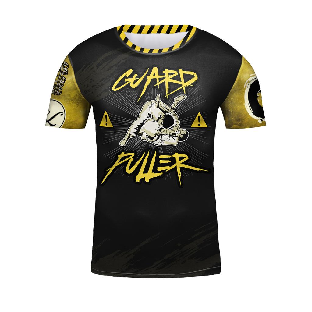 Camiseta Jiu Jitsu MMA Infantil Manga Curta Kickboxing Treino Camisas Secagem Rápida Crianças Meninos Esporte Fitness Boxe Corrida Camisa