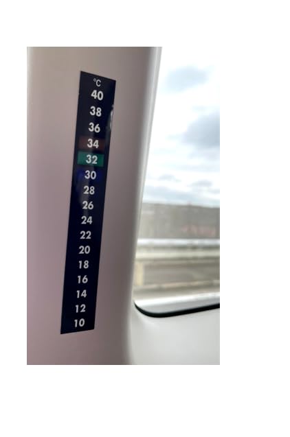 ONDOLAB Indoor LCD Thermometer 16LR To Accuracy Sticker, (10°C 40°C), Authentic, 2°C Increments, ±1°C/Micron