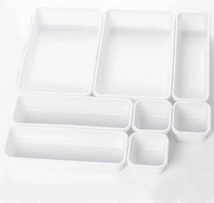 Drawer organizer set of 8 elements, modular insert