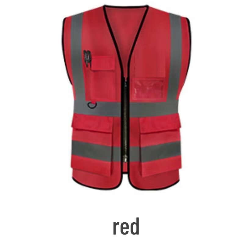 OLOMM Multi-pocket Reflective Safety Vest One Size