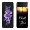 God Jesus Pray Case for Samsung Galaxy Z Flip 6 Flip 5 4 3 5G Black Cell Phone Cover Samsung Z Flip 5 5G Luxury PC Shell Coqu