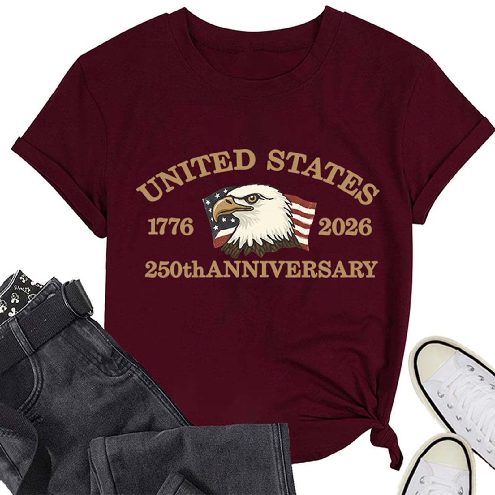 

Women s Stylish Casual Letter-printed Blouse S винний