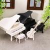 Furniture Figurines Simulated Piano Model Miniature Simulated Guitar  Birthday Gift