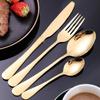 24pcs Thickened Steak Cutlery Set Mirror Polished Dessert Fork Spoon Set  Weddings