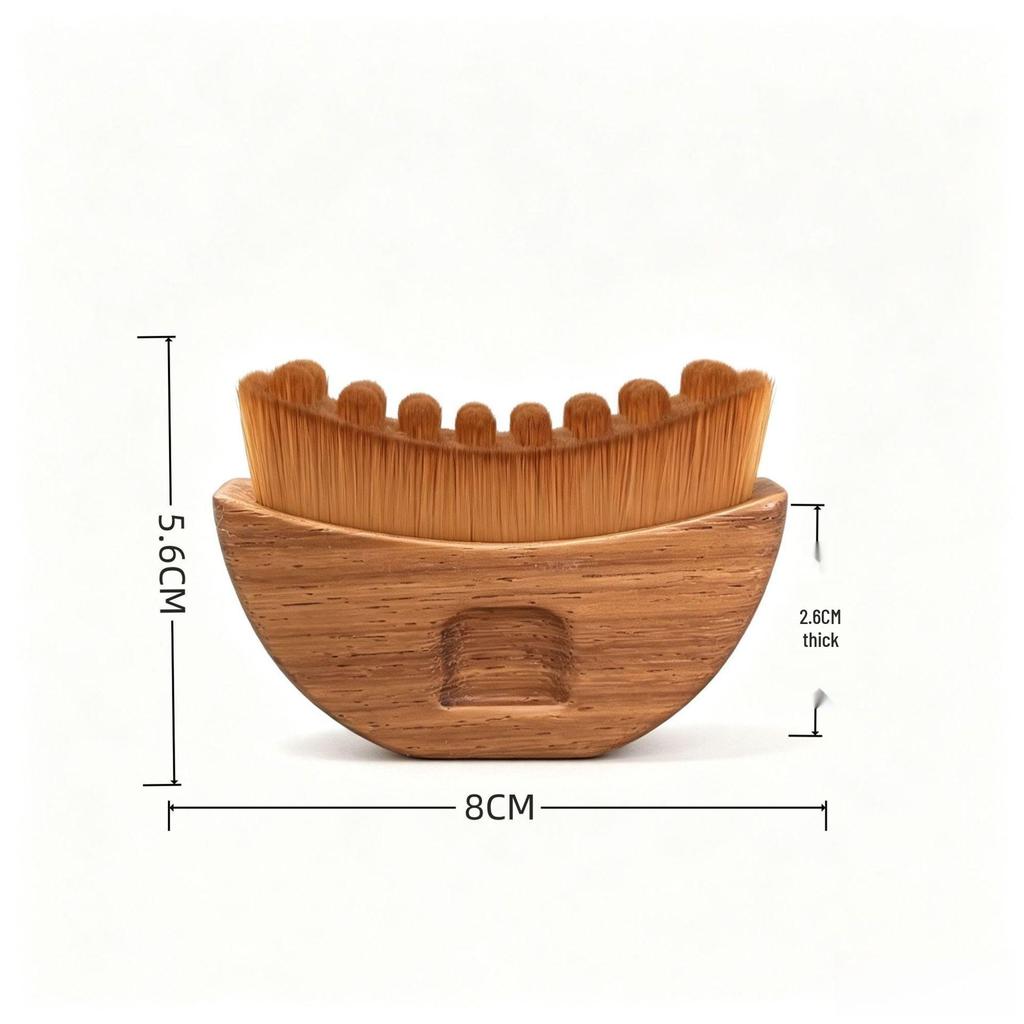 Lymphatic Contour Face Brush: Walnut Gua Sha with Color Box Packaging (2026 Edition)