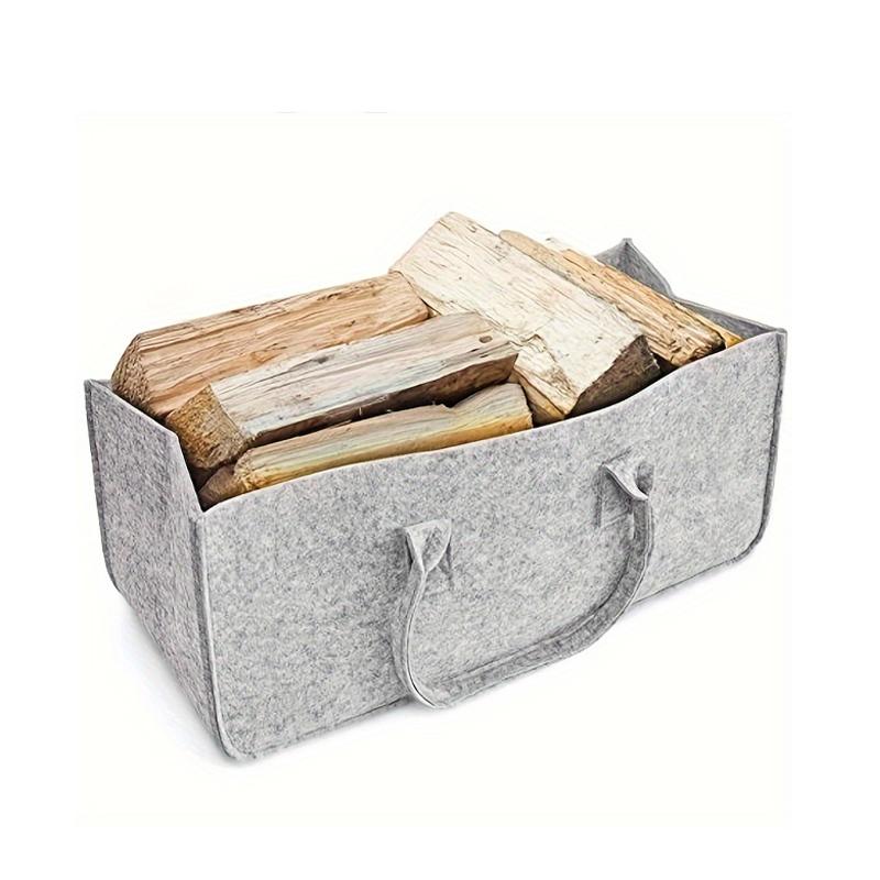 

Felt Firewood Handbag Carrier Log Tote Bag Fireplace Log Carrier Holders Woodpile Bag Fire Wood Carrying Felt Storage Organizer