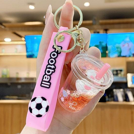 Football Keychain Pendant, 2026 Soccer Game Themed Key Chain, Flexible Strap Football Match Key Ring for Cars Party