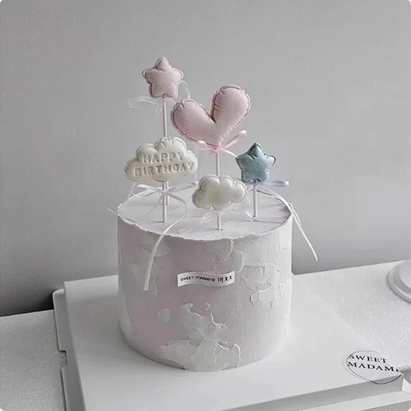 Heart Star Cloud Balloon Lollipop Silicone Mold Fondant Cake Decorating Tool Sugarcraft Chocolate Resin Clay Candle Mold Bakewar