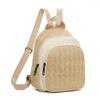 Unisex men's and women's double-shoulder backpack, fashiable and artistic summer straw woven versatile casual backpack