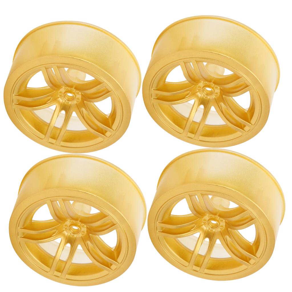 1 10 Racing RC Car Wheel Plastic Wheel Hub RC Car Spare Accessory On Road Racing Car(Gold )