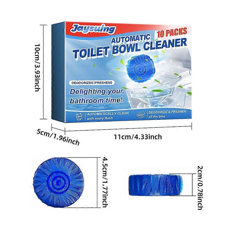 2026 New Automatic Toilet Bowl Cleaner - Effective Blue Deodorizer Flush Cleaner, Long Lasting Toilet Cleaner Tablets