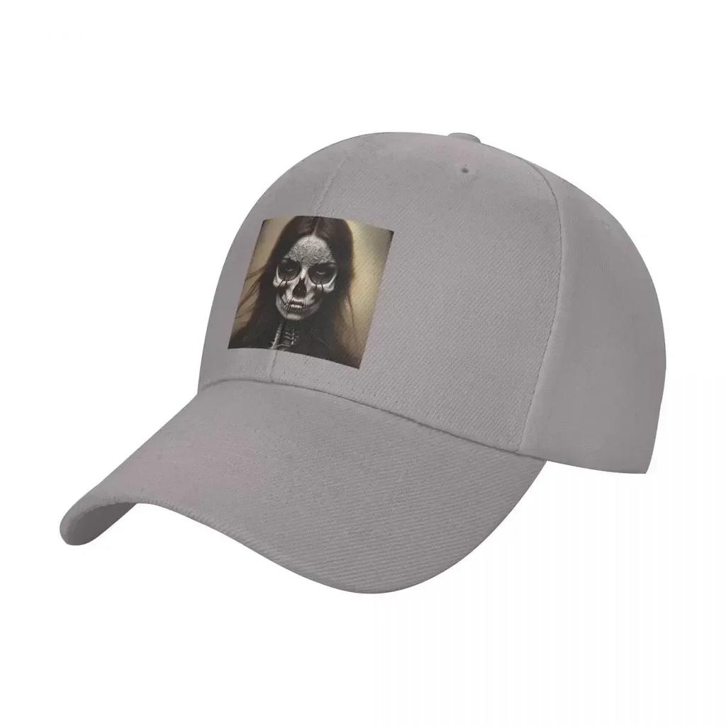 Art gothic dark goddess Skeleton girl Mexican skull Baseball Cap Christmas Hat Streetwear Caps Male Womens