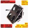 4pcs Aluminum Profile Right Corner Extrusion  Fitting Triangle Connection Block Black 2020 3030 4040