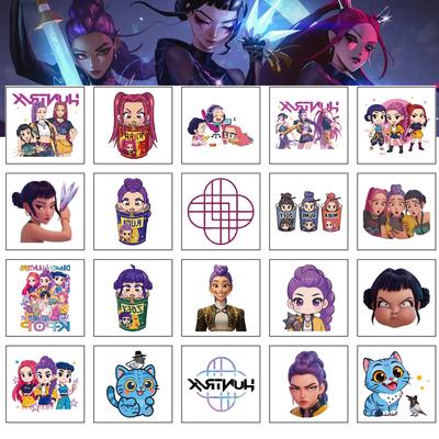 20-40 pièces Nouveau Kpop Demon Hunters Autocollants Tatouage HUNTRX Tatouage Temporaire Autocollants pour Bras Cadeaux de Fête pour Enfants