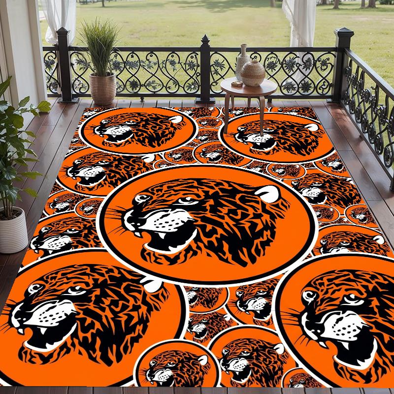 Crystal Velvet Rug with Hull City Design, Soft Non-Slip Floor Mat for Living Room Bedroom Decor