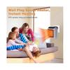 Portable Heater, 800W Ceramic Plug in Heater, Space Electric Fan Heater with Remote Control, 12H Timer, LED Display, 2 Heat Setting-Sa