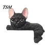 Waterproof Switch Wall Decal 3D French Bulldog Resin Light Cover, Cute Cartoon Dog Socket Animal Shape Frame Decor, Self-Adhesive Plate Sticker
