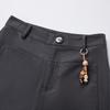 Women's Lyocell-Cotton Blend Wide-Leg Suit Trousers