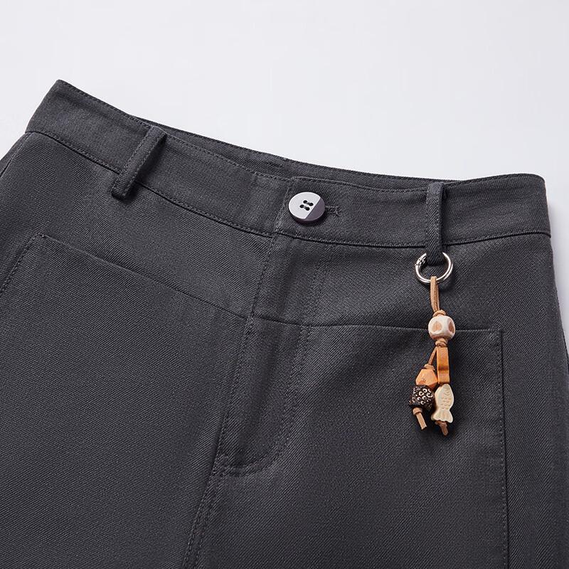Women's Lyocell-Cotton Blend Wide-Leg Suit Trousers