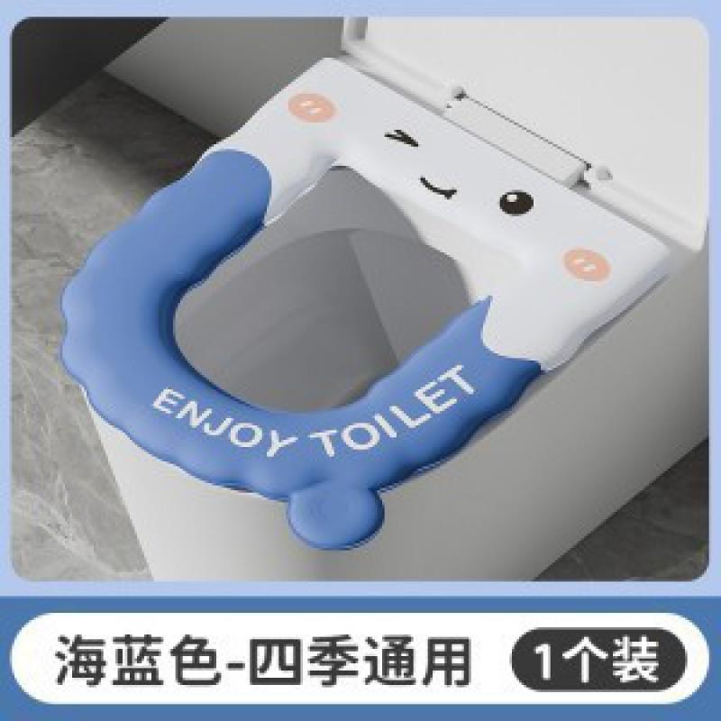 Washable Cartoon Toilet Seat Cover Home Bathroom - Soft Plush Use Zipper Multiple Cute Designs