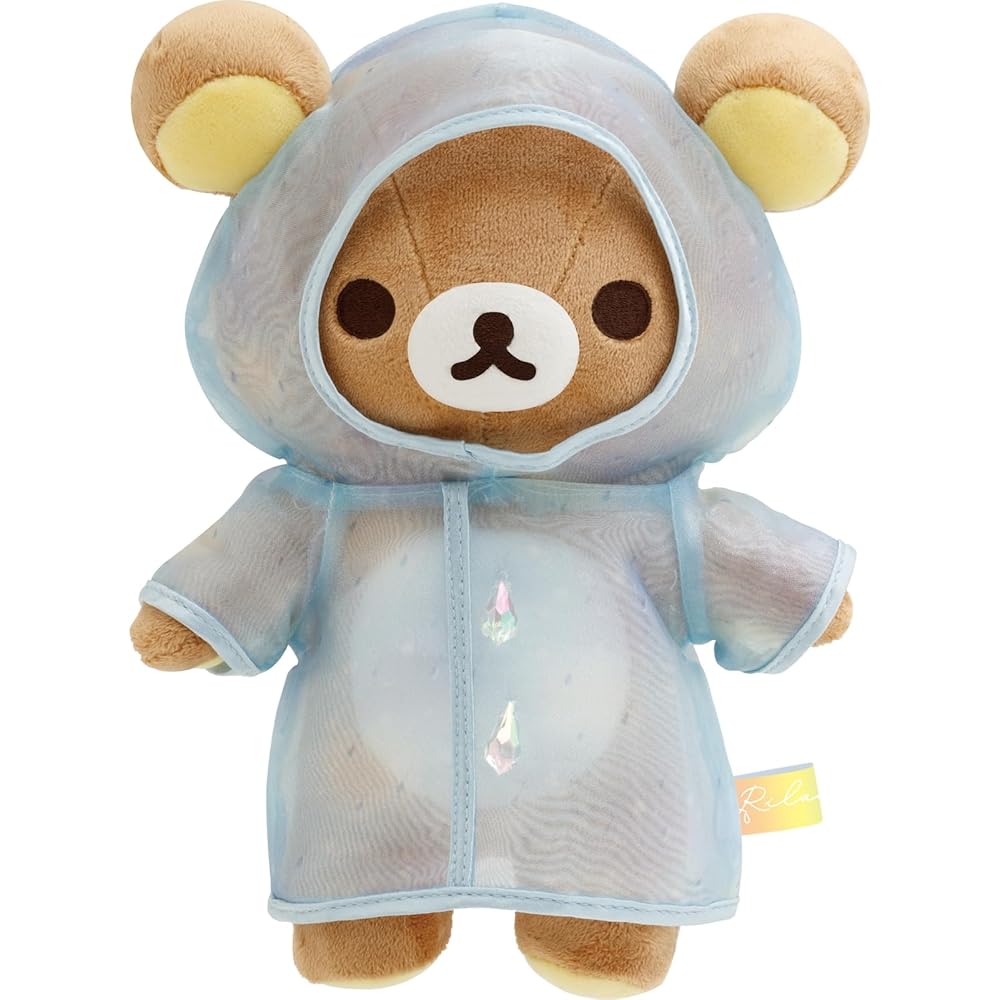 San-X Rilakkuma Rainy Day Plush Toy 210mm x 145mm x 85mm Soft Stuffed Animal