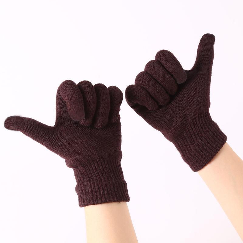Warm Knit Touchscreen Gloves for Men, Women & Students - Versatile Cold Protection for Cycling & Everyday Use