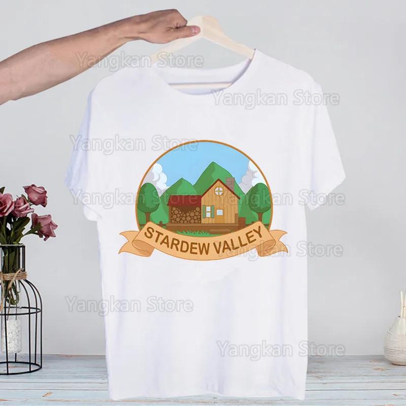 Trička Stardew Valley Vtipná Hip Hop Letní Dámská Pánská Trička Streetwear Ulzzang Harajuku Tričko