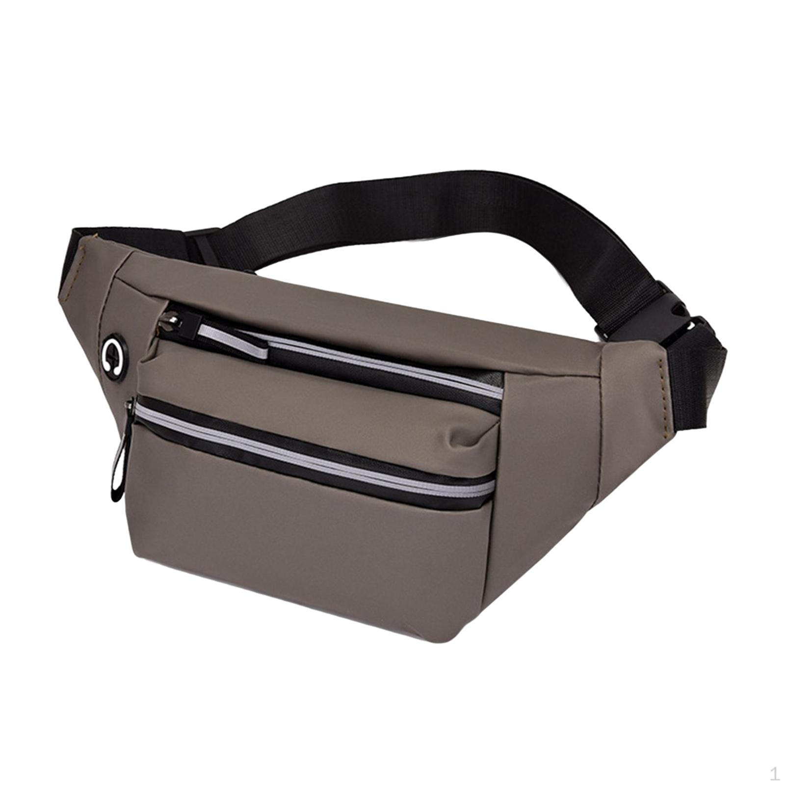 Сумка Сумка с регулируемым ремнем и карманами Нагрудный кошелек Водонепроницаемая поясная сумка для тренировок коричневый 674₽