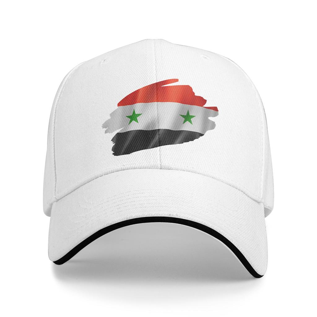 Syrian Flag Brush Style Baseball Cap Female Male Custom Logo Trucker Hat Summer Fashion Outdoor Sports Sun Snapback Cap