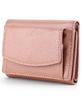 Stella Beaute Women's Small Wallet, Mini Wallet, Holds 7 Cards, Made of Genuine Leather, Thin and Lightweight, Compact, with Coin Purse (Leather,