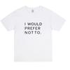 Philosoph Zizek Gleiches Ich Würde Es Nicht Drucken Grafisches T-Shirt Unisex und Damen Kurzarm-T-Shirt Kleidung Straße
