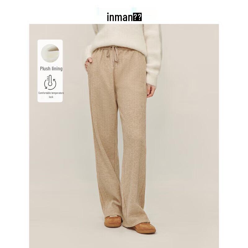 INMAN Women s Winter Thickened Wide Leg Pants S