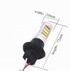 2-Pack Dual-Color Extremely Bright 1156 7506 BAU15S 1141 1095 7506 Base White/Amber Switchback LED Turn Signal Light