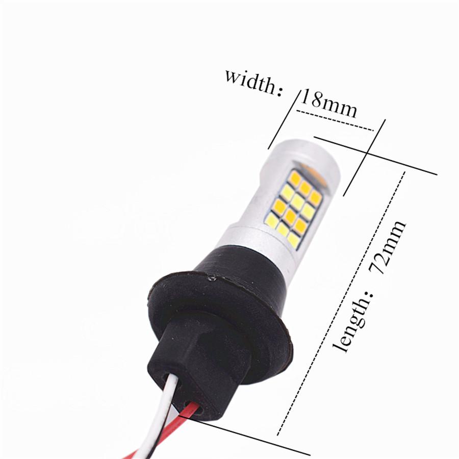 2-Pack Dual-Color Extremely Bright 1156 7506 BAU15S 1141 1095 7506 Base White/Amber Switchback LED Turn Signal Light