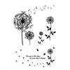 Sovy Transparentní silikonová čirá razítka pro těsnění DIY scrapbooking fotoalbum Květina Pampeliška Leaf Lace Frame 2023