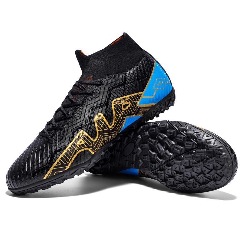 New high-top football shoes, men's long nails and broken nails, outdoor sports competition training shoes, young students and men