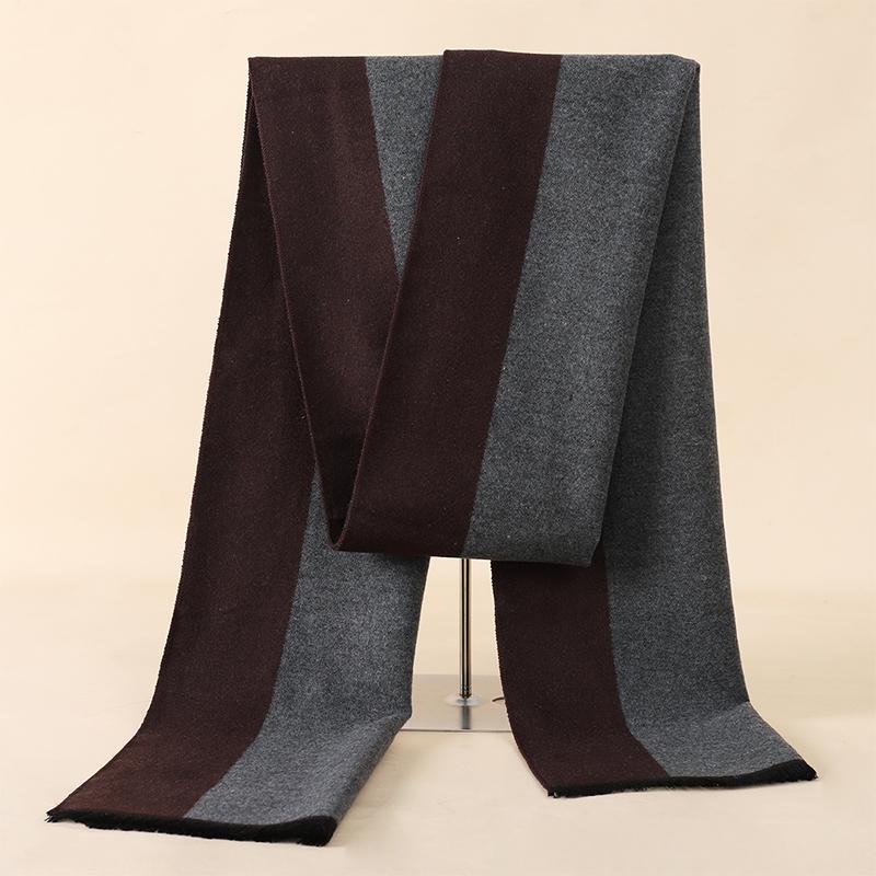 RUNMEIFA  Classic Autumn & Winter Warm Plaid Man Scarf Cashmere Wool Panama Soft Striped Long Scarf High Quality 40 Colors