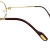 Cartier Logo Trinity Glasses Eyewear Glasses Frames Metal Gold