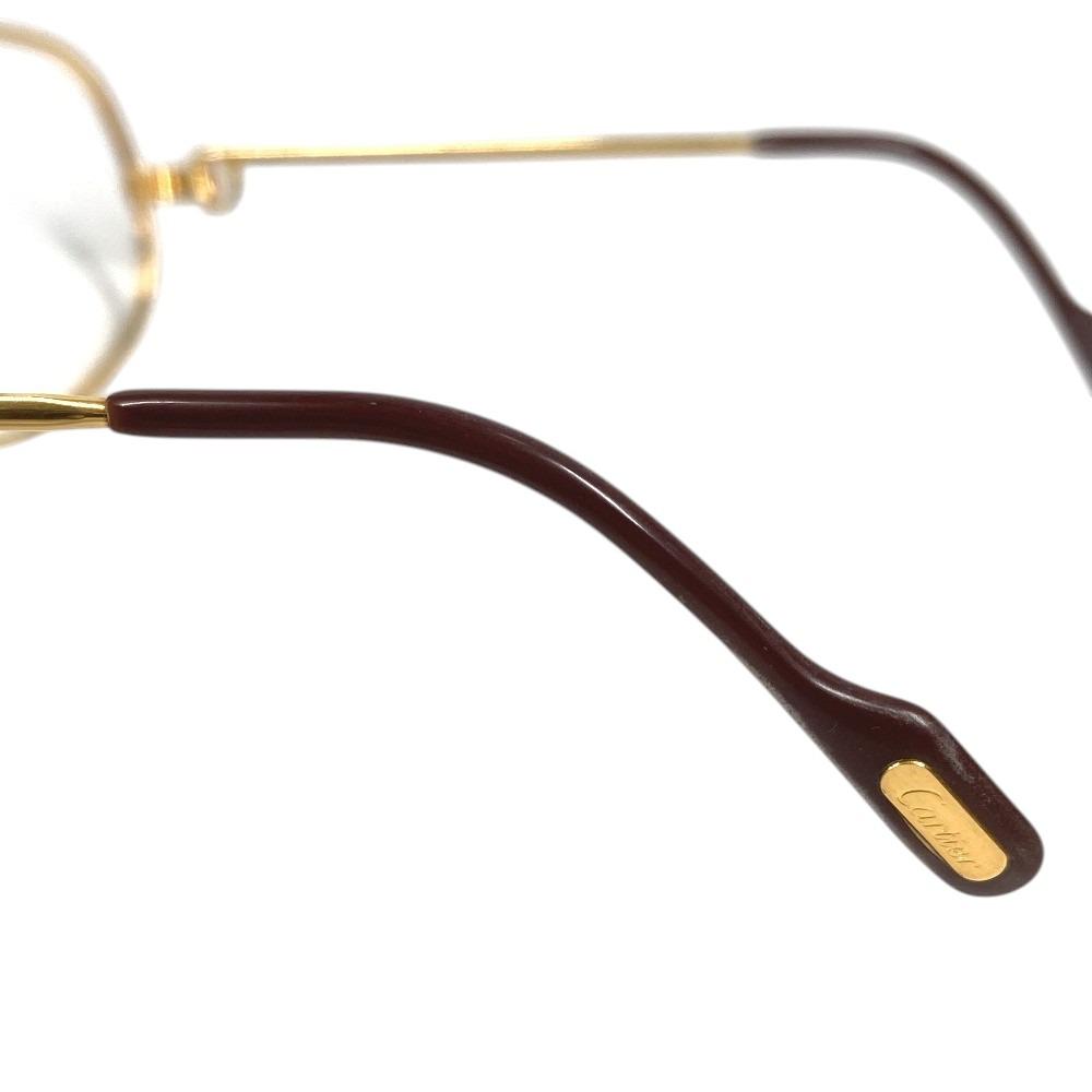 Cartier Logo Trinity Glasses Eyewear Glasses Frames Metal Gold