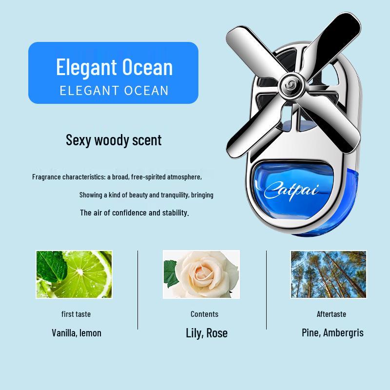 Light Luxury Car Air Freshener: Long-Lasting Cologne Scent, Air Outlet Ornament