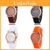 Silicone Case Ladies Quartz Watch With World Time Function For Fashion Students
