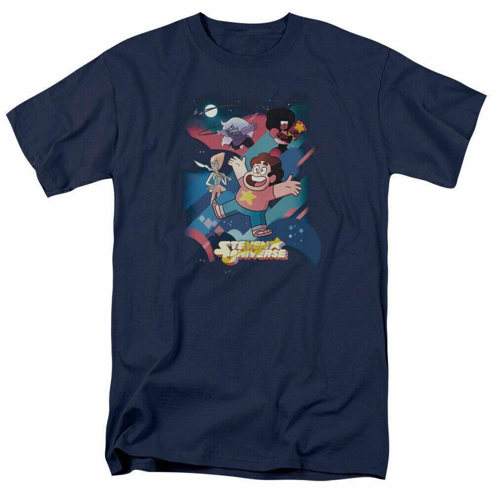 Steven Universe Group Shot T Shirt Mens Licensed Cartoon Merchandise Navy XL