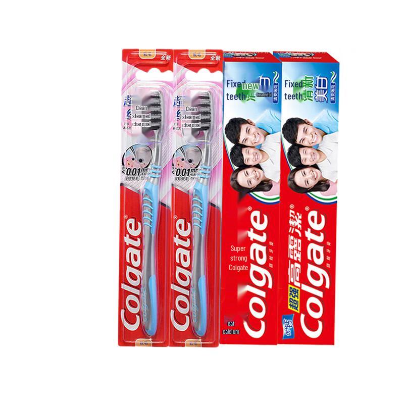 Colgate Slender Soft Charcoal Toothbrush & High Calcium Toothpaste Set